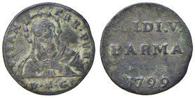 PARMA Ferdinando di Borbone (1765-1802) 5 Soldi 1799 - MIR 1087/8 MI (g 0,88)

MB