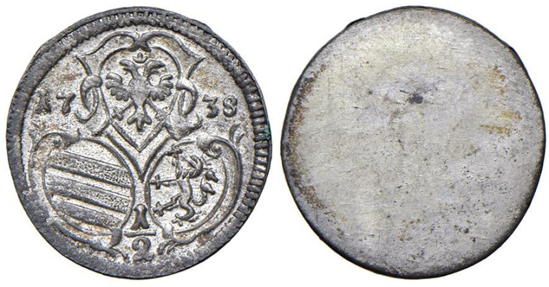 AUSTRIA Carlo VI (1711-1740) 1/2 Kreuzer 1738 - KM 1637 AG (g 0,59)

FDC