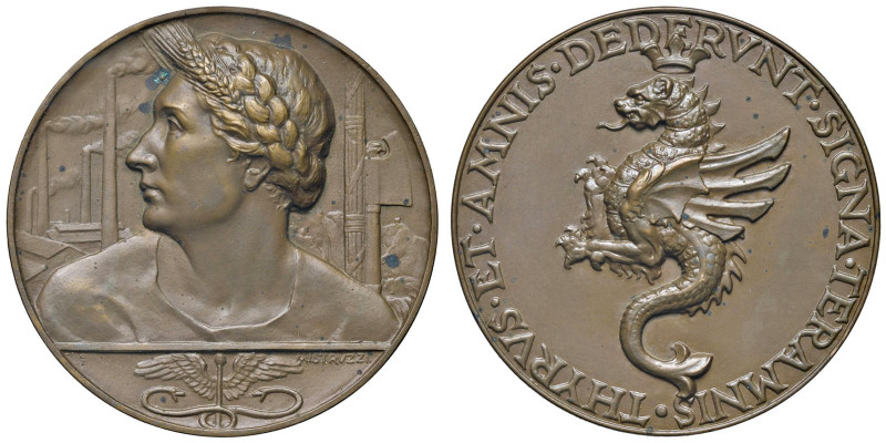 MEDAGLIE FASCISTE Medaglia Terni - Opus: Mistruzzi - AE (g 35,89 - Ø 44 mm) Macc...