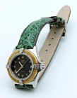 BREITLING Callistino. Referenza 80560. Numero di serie D52XXX. Movimento al quarzo. Cassa in acciaio con diametro da 27mm. Dial blu con lutta e grafic...