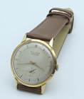 PHILIP WATCH -Vintage- Cal. 58 a carica manuale. Cassa in oro giallo 18kt con diametro da 36mm. Dial panna con indici a bastone. Ore e minuti al centr...