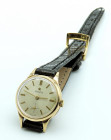 ZENITH Stellina-Lady- Cassa in oro con diametro da 25mm. Dial panna con indici a bastone applicati. Ore e minuti al centro, secondi in piccolo al 6. B...