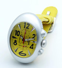 LOCMAN. mod. Nuovo -Cronografo- Referenza 014. Movimento al quarzo. Cassa anatomica in alluminio con diametro da 41x56mm. Dial giallo con grandi numer...