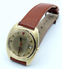 OMEGA-Constellation- Electronic F-300hz- Movimento a carica automatica. Cassa in oro giallo 18kt con diametro da 37mm. Dial dorato con indici applicat...