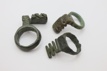 Ancient Roman Bronze Key Rings(3)  1st-3rd Century AD