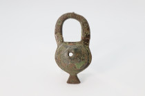 Medieval Bronze Padlock 8th-12th Century AD