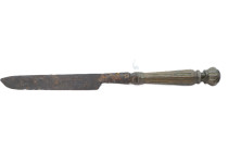 Late Medieval Iron Knife with Bronze Handle 15en,16en Century AD