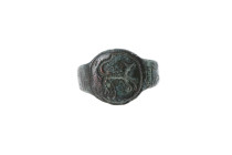 Medieval -Viking Era Bronze Ring  9th-11th Century AD