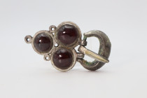 Migration Period Buckle with Purple  Stones 6th-8th Century AD