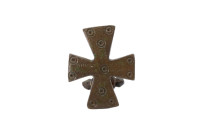Medieval Bronze Cross Booch 8th -12th Century  AD