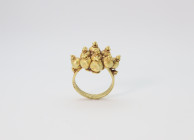 Byzantine  Gold Granular Ring 10th -12th Century AD