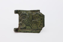 Medieval-Viking Era Bronze Decoration with Griffins 10th-12th Century AD