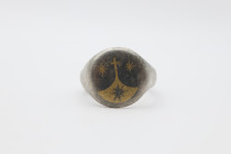 Crusaders Period Gold Inlaid Ring 12th-14en Century AD
