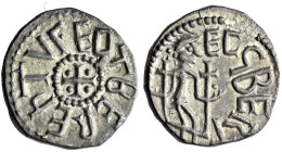 The Geoffrey Cope Collection of British Coins. Kings of Northumbria. Eadberht, with Archbishop Ecgberht. 737-758. 

AR Sceat (13mm, 1.13 g, 12h). Yo...