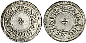 The Geoffrey Cope Collection of British Coins. Kings of All England. Eadgar. 959-975. 

AR Halfpenny (15mm, 0.53 g, 12h). Circumscription Cross type...