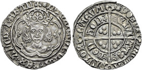 The Geoffrey Cope Collection of British Coins. Henry VII. 1485-1509. 

AR Groat (25mm, 3.20 g, 4h). Facing bust issue, group IIIb. London mint; im: ...