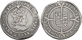 The Geoffrey Cope Collection of British Coins. Henry VII. 1485-1509.

AR Testoon (30mm, 9.07 g, 10h). Profile issue. London mint; im: lis. Struck 15...