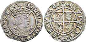 The Geoffrey Cope Collection of British Coins. Henry VIII. 1509-1547.

AR Groat (25mm, 2.59 g, 2h). Second coinage. York mint, under Archbishop Thom...