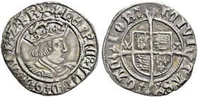 The Geoffrey Cope Collection of British Coins. Henry VIII. 1509-1547. 

AR Halfgroat (19mm, 1.26 g, 10h). Second coinage. Canterbury mint, under Arc...