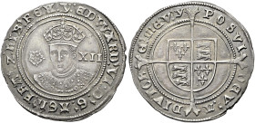 The Geoffrey Cope Collection of British Coins. Edward VI. 1547-1553. 

AR Shilling (32mm, 6.25 g, 4h). Third period; Fine Silver issue. London mint;...