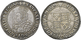 The Geoffrey Cope Collection of British Coins. Elizabeth I. 1558-1603. 

AR Halfcrown (36mm, 14.92 g, 2h). Seventh issue. London mint; im 1. Struck ...