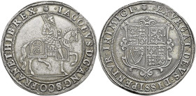The Geoffrey Cope Collection of British Coins. James I. 1603-1625. 

AR Crown (44mm, 30.00 g, 3h). First coinage. London mint; im: thistle. Struck 1...