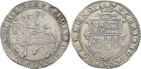 The Geoffrey Cope Collection of British Coins. Charles I. 1625-1649. 

AR Crown (42mm, 30.01 g, 10h). Group I, type 1b. London mint; im: lis. Struck...
