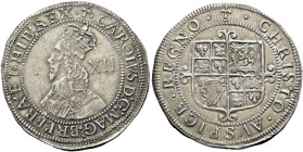 The Geoffrey Cope Collection of British Coins. Charles I.

Prooflike AR Shilling (34mm, 6.00 g, 10h). Group G, type 4.5. London mint; im: sceptre. S...