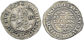 The Geoffrey Cope Collection of British Coins. Charles I.

AR Threepence (18.5mm, 1.33 g, 10h). Declaration type. Bristol mint; im: open book/–. Dat...