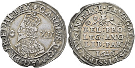 The Geoffrey Cope Collection of British Coins. Charles I.

AR Shilling (32.5mm, 5.78 g, 8h). Declaration type. Bridgnorth-on-Severn mint; im: plumel...