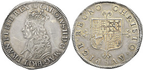 The Geoffrey Cope Collection of British Coins. Charles II. 1660-1685. 

AR Halfcrown (34mm, 14.77 g, 2h). First hammered issue. London mint; im: cro...