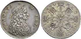 The Geoffrey Cope Collection of British Coins. Charles II. 1660-1685. 

Pattern AR Broad or Medal (12.31 g). London mint. Dies by Thomas Simon. Date...