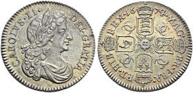 The Geoffrey Cope Collection of British Coins. Charles II. 1660-1685.

AR Sixpence. Dated 1674. Bull 566; ESC 1512; SCBC 3382.
Toned. Some light fl...