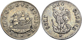 The Geoffrey Cope Collection of British Coins. Charles II. 1660-1685.

AR Admission Token – Pattern Touch Piece (9.83 g). Struck circa 1664/5. * CAR...