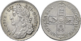 The Geoffrey Cope Collection of British Coins. James II. 1685-1688. 

AR Halfcrown. Dated 1686 and RY TERTIO. First bust. Bull 751; ESC 496; SCBC 34...