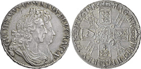 The Geoffrey Cope Collection of British Coins. William III & Mary. 1688-1694. 

AR Crown. Dated 1692 (over inverted 2) and RY QVINTO. Bull 823; ESC ...