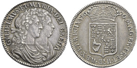 The Geoffrey Cope Collection of British Coins. William III & Mary. 1688-1694. 

AR Halfcrown. Dated 1690 and RY SECVNDO. First bust. Second shield. ...