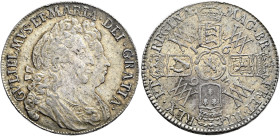 The Geoffrey Cope Collection of British Coins. William III & Mary. 1688-1694. 

AR Halfcrown. Dated 1693 and RY QVINTO. Second busts, third shields....