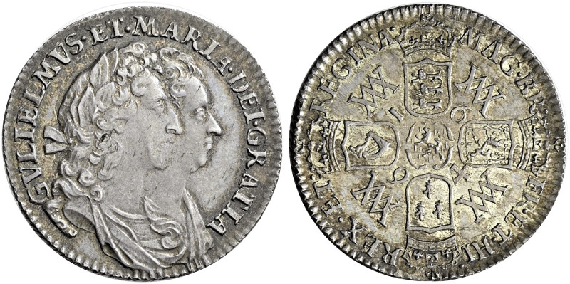 The Geoffrey Cope Collection of British Coins. William III & Mary. 1688-1694. 
...