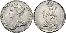 The Geoffrey Cope Collection of British Coins. Anne. 1702-1714. 

Pattern AR Halfpenny. Undated. ANNA · D : G · MAG : BR · FR : ET · HIB : REG :, dr...