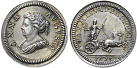 The Geoffrey Cope Collection of British Coins. Anne. 1702-1714. 

Pattern AR Farthing. Dated 1713. ANNA AVGVSTA, draped bust left / PAX · MISS PER ·...