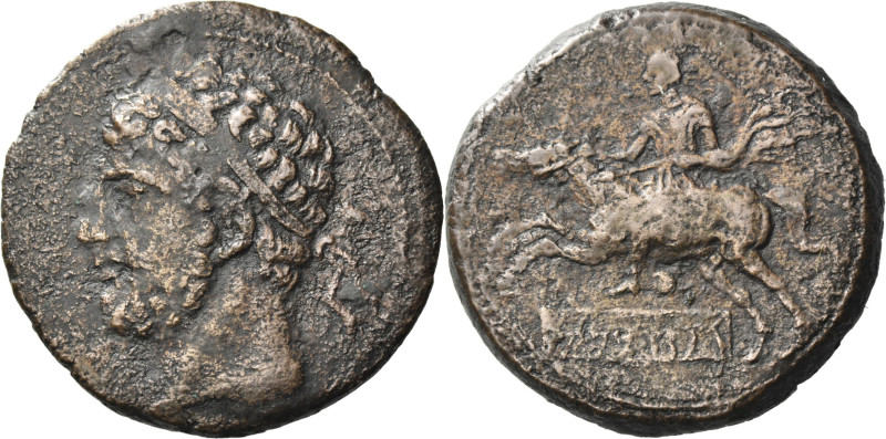 Kings of Numidia. Syphax, circa 213-202. 

Unit circa 213-202, Æ 35 mm, 10.49 ...