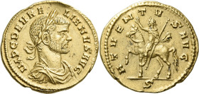 Aurelian, 270 – 275. 

Aureus, Mediolanum mid 271, AV 20 mm, 4.91 g. IMP C D AVRE – LIANVS AVG Laureate, draped and cuirassed bust r. Rev. ATVENTV –...