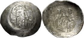 Theodore Comnenus-Ducas, as emperor of Thessalonica, 1225/7 – 1230. 

Aspron trachy, Thessalonica, circa 1225-1226, 30 mm, 3.98 g. MHP – ΘY The Virg...