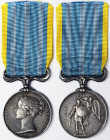 Great Britain, Kingdom, Victoria (1837-1901), 1854, Crimean War Medal. Opus: W.Wyon. Ø 36 mm. Ag. Ribbon new. Edge nick. VF