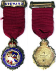 Great Britain - Masonic medals, Kingdom, George V (1910-1936), Medal, 1924, Royal Masonic Benevolent Institution. Steward. Total sizes: 39x29 mm ca. S...