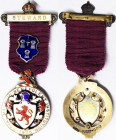 Great Britain - Masonic medals, Kingdom, George V (1910-1936), Medal, 1925, Royal Masonic Benevolent Institution. Steward. Total sizes: 45,5x32 mm ca....