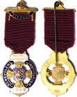 Great Britain - Masonic medals, Kingdom, George VI (1936-1952), Medal, 1949, Royal Masonic Benevolent Institution. Steward. Total sizes: 45x34 mm ca. ...