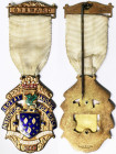 Great Britain - Masonic medals, Kingdom, George VI (1936-1952), Medal, 1950, Royal Masonic Institution for girls. Steward. Total sizes: 52x33 mm ca. B...