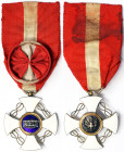 Italy, Kingdom of Italy, Vittorio Emanuele III (1900-1946), n.d., Order of the crown of Italy, Commander's Cross 4rd class. Cross: Ø 36 mm ca. XF+